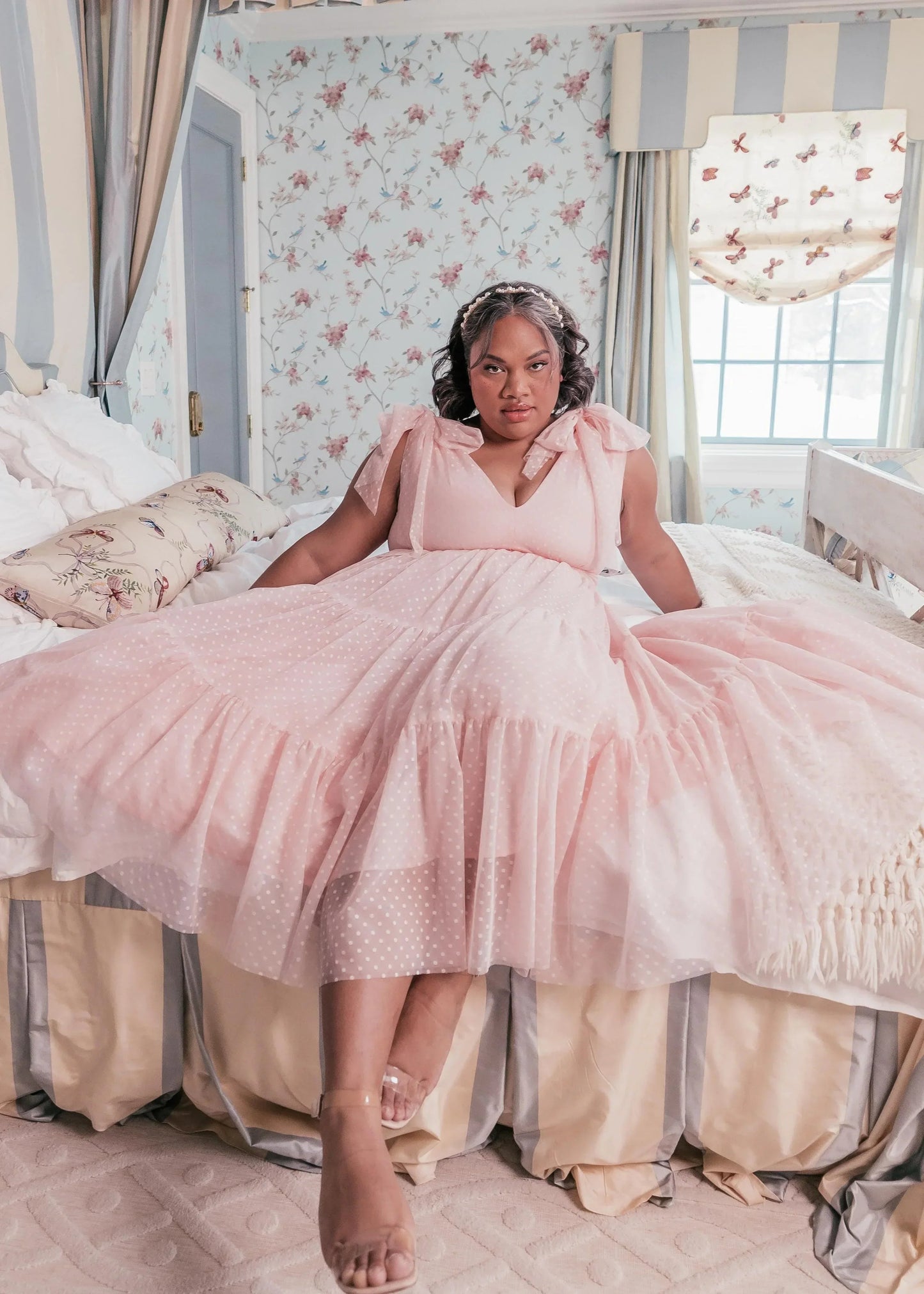 Jeanne Dress Pink - JUSTLUXURY