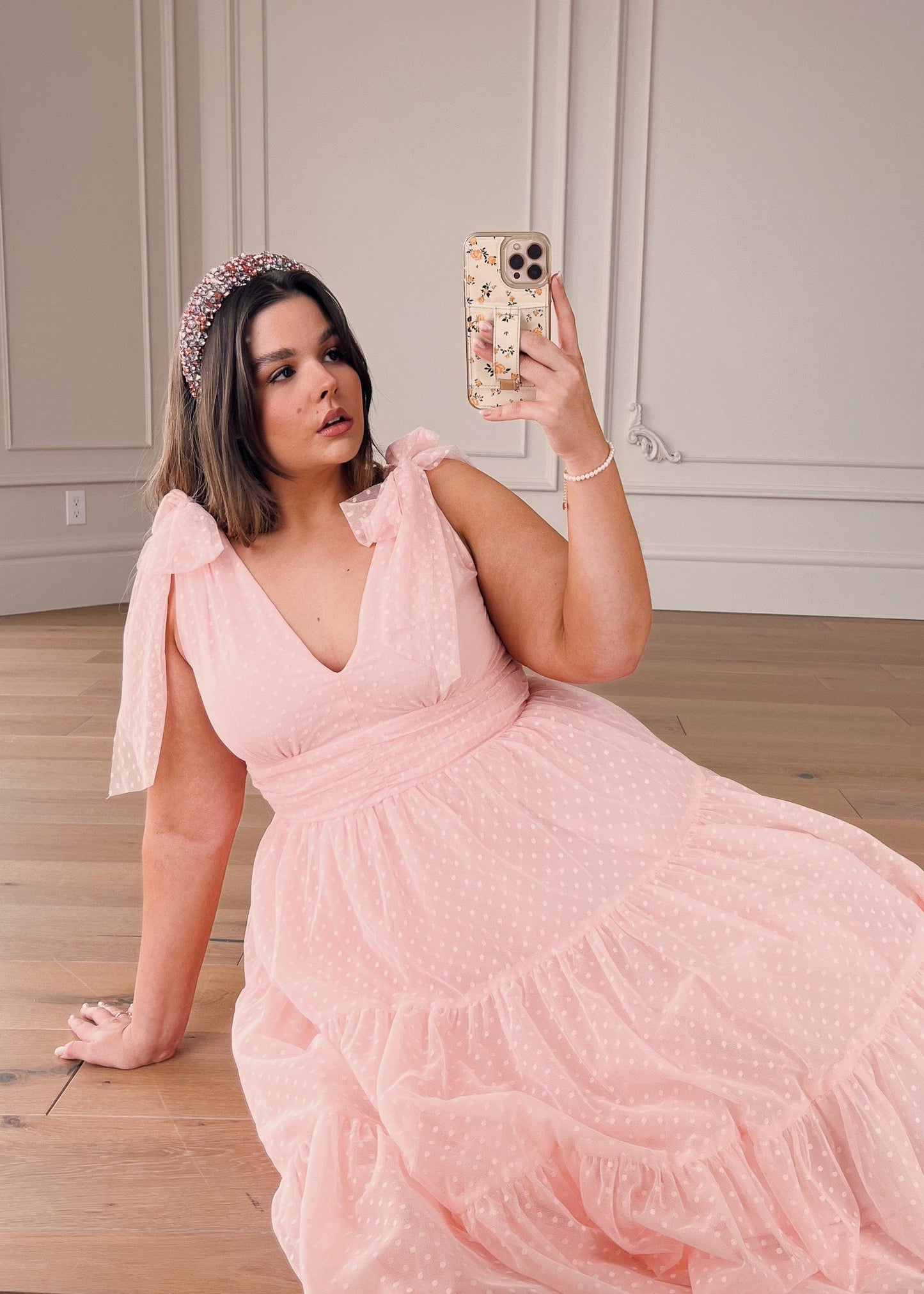 Jeanne Dress Pink - JUSTLUXURY