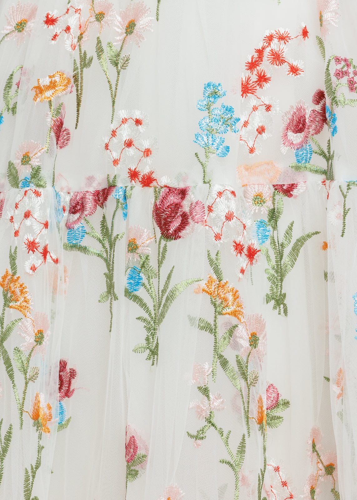 Margaret Floral Midi Dress White - JUSTLUXURY