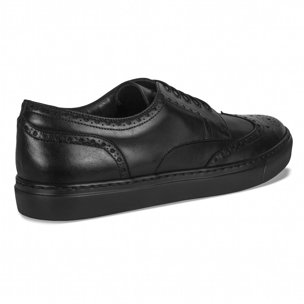 Men's Don Giovanni Wingtips - Black - JUSTLUXURY