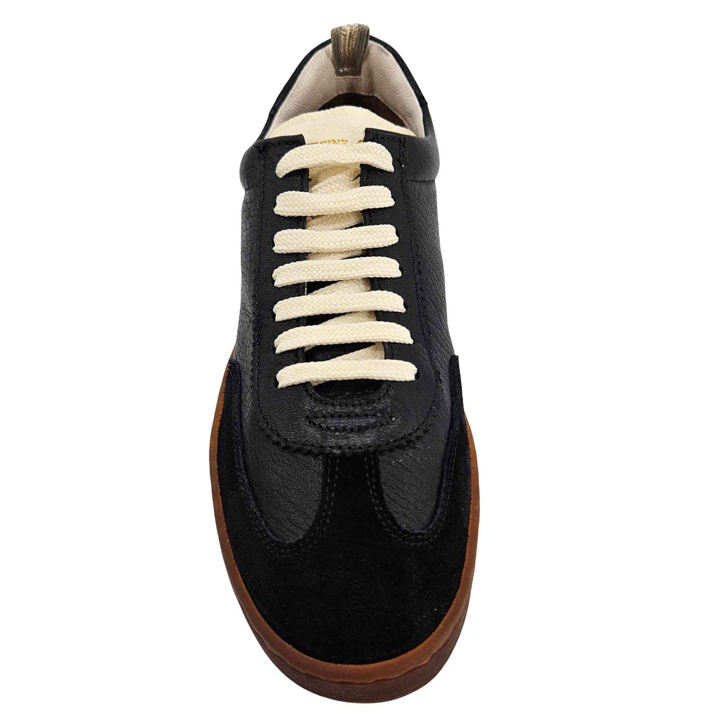 Chance/101 Black Leather Lace Up Sneaker