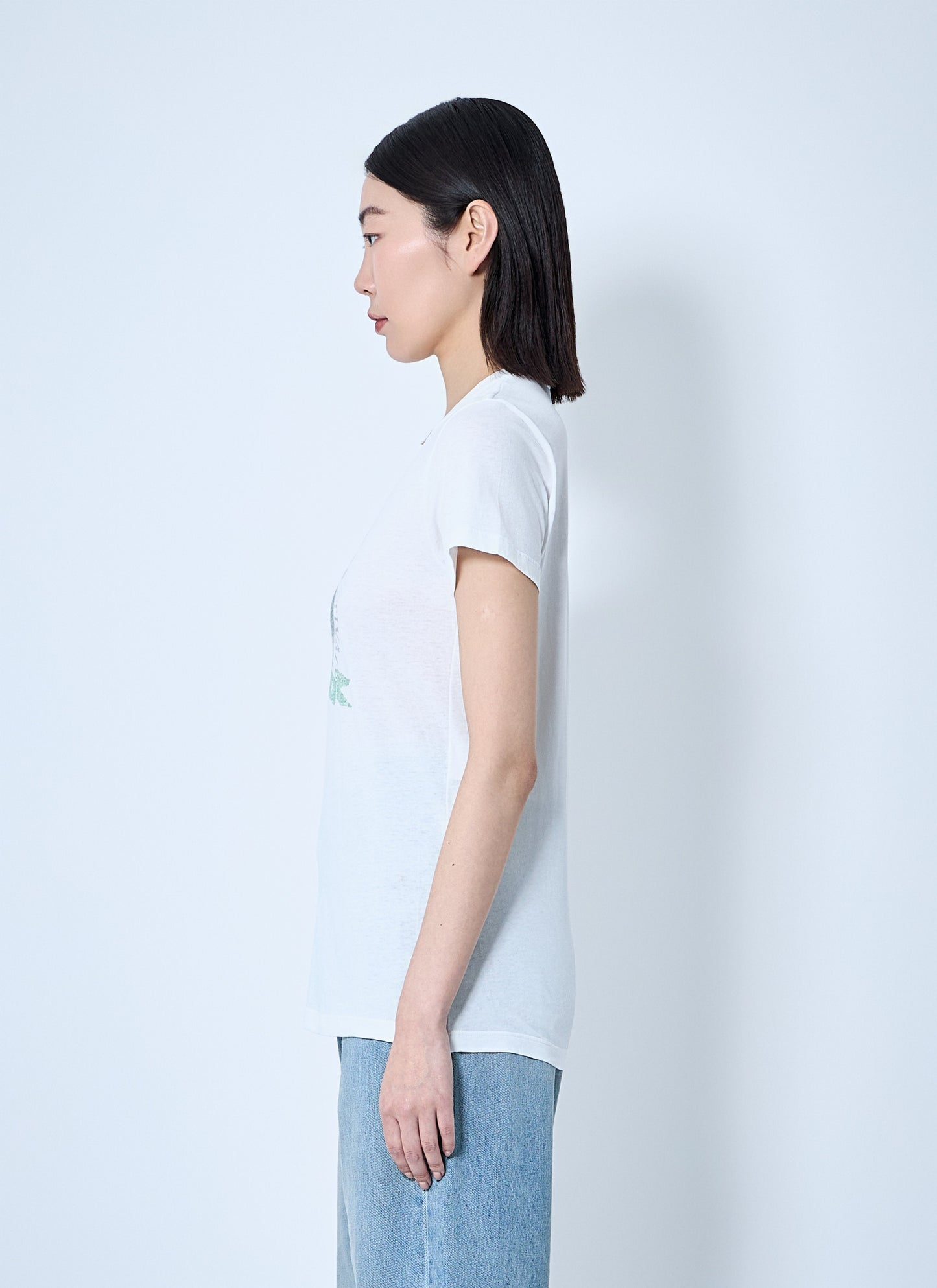 Saint Laurent Women Logo Motif T-Shirt