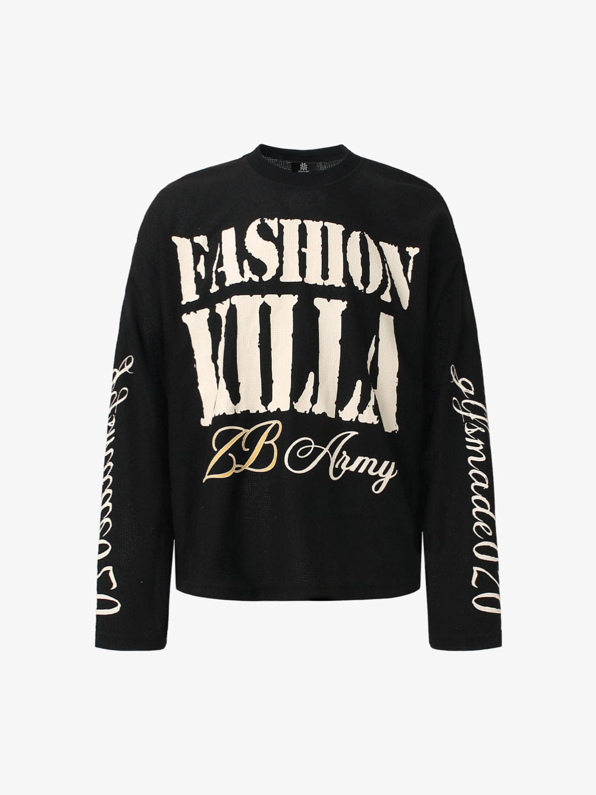 Long Sleeve Retro Letter