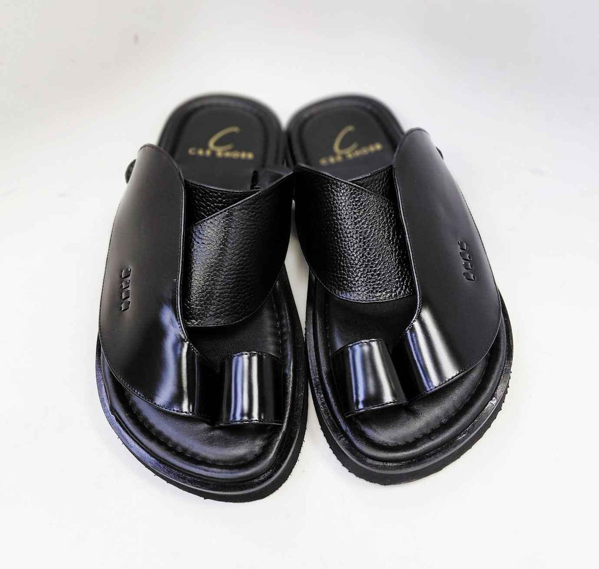 C Collection Calfskin Sandal - Black