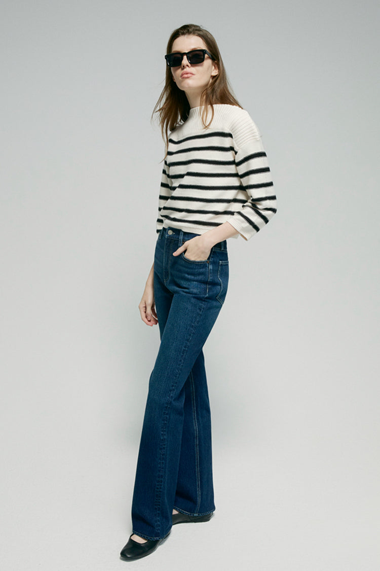 Barbara High Rise Bootcut Jeans HJ004 - JUSTLUXURY