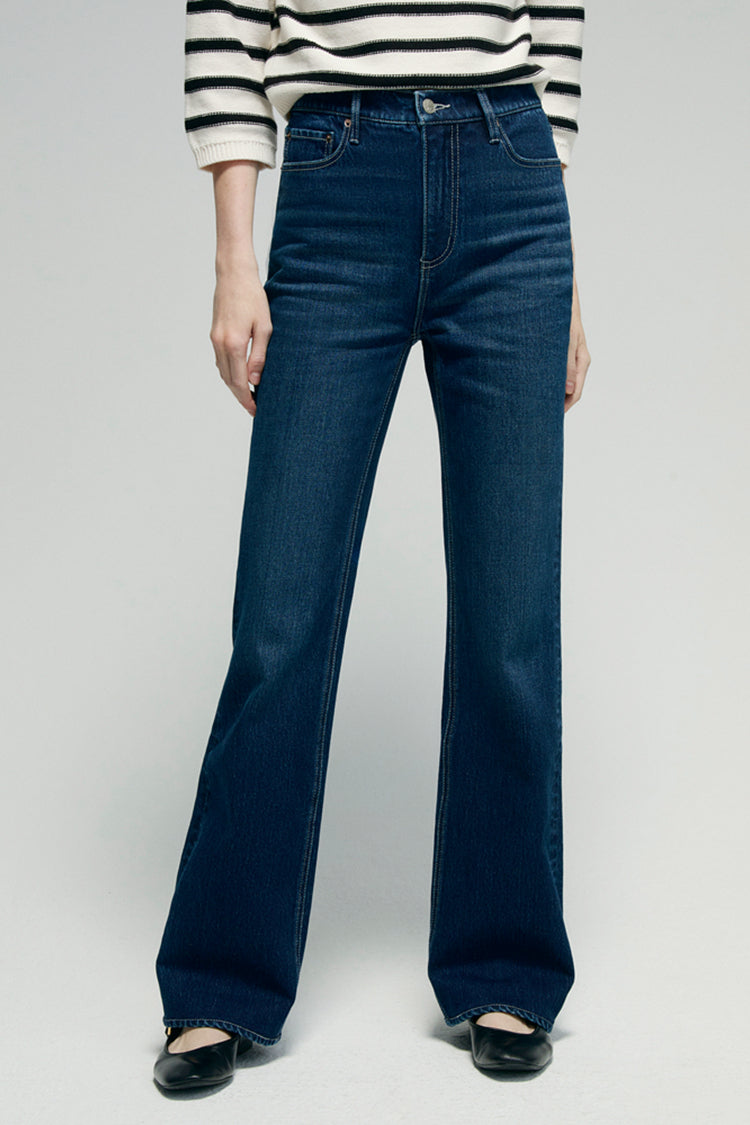 Barbara High Rise Bootcut Jeans HJ004 - JUSTLUXURY
