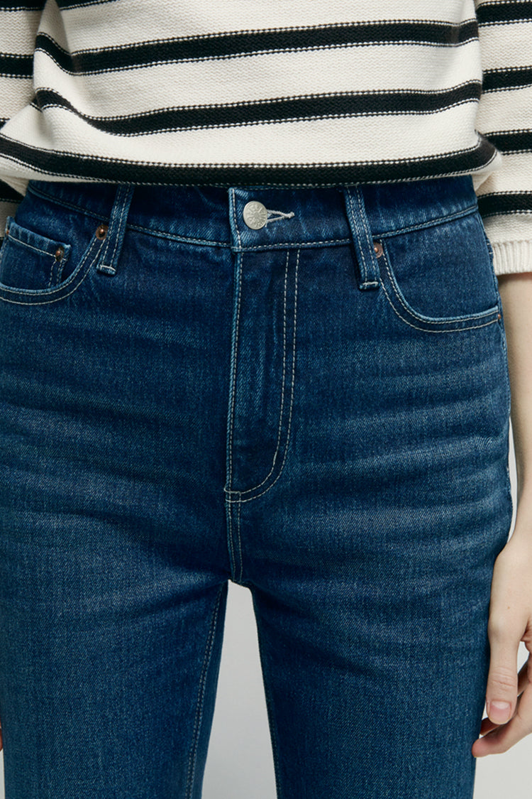 Barbara High Rise Bootcut Jeans HJ004 - JUSTLUXURY
