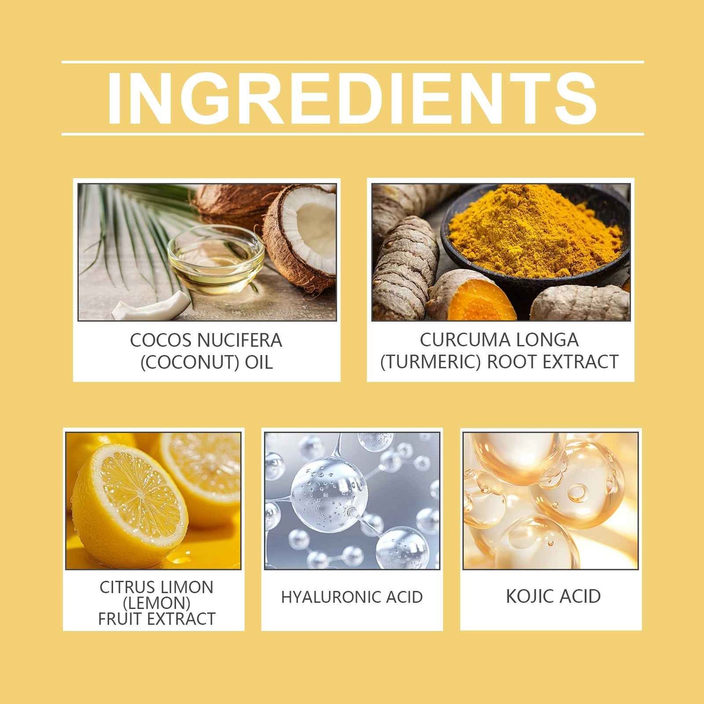 EELHOE Lemon Turmeric Acid Soap, Gently Cleanses, Moisturizes And Brightening Skin Square Cleanser