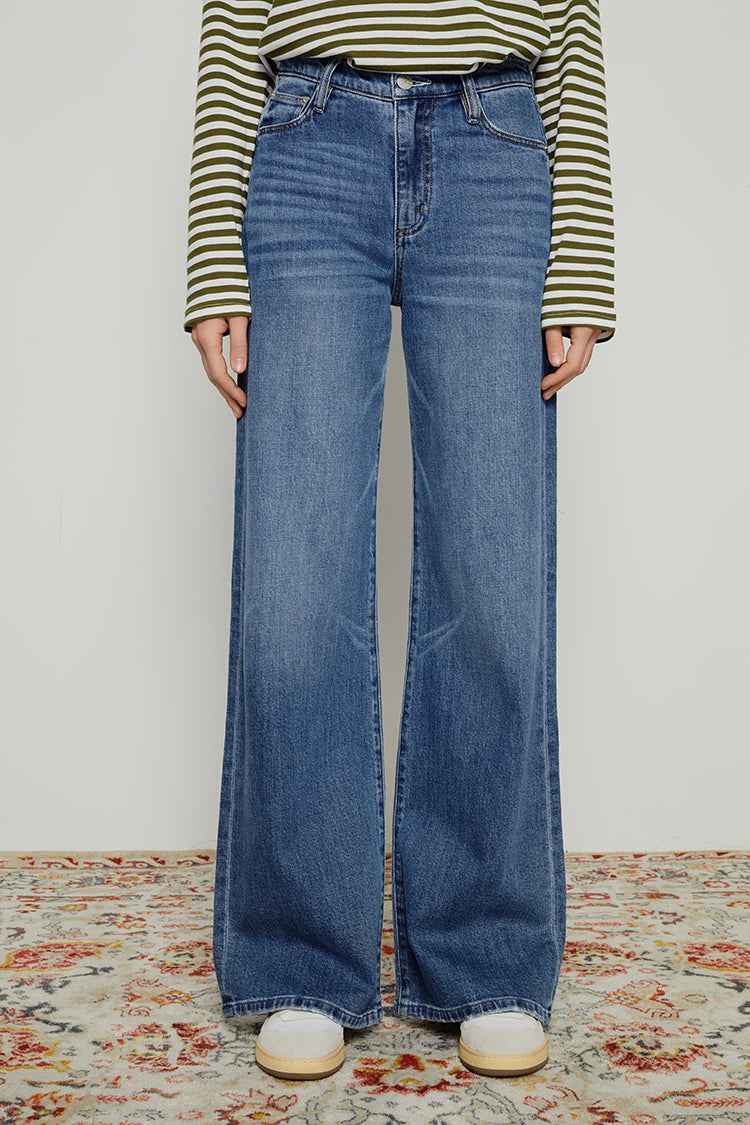 Angeles High Rise Baggy Jeans HJ103