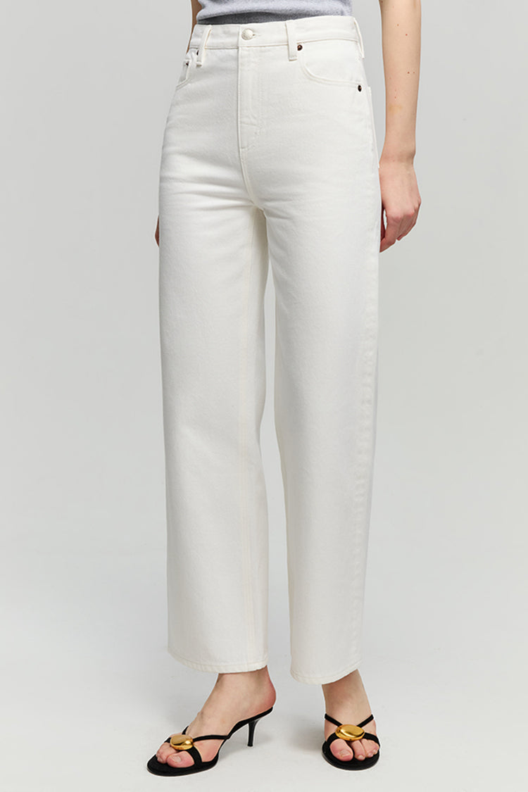 The Cityer Crop Wide Jeans HJ009 - JUSTLUXURY