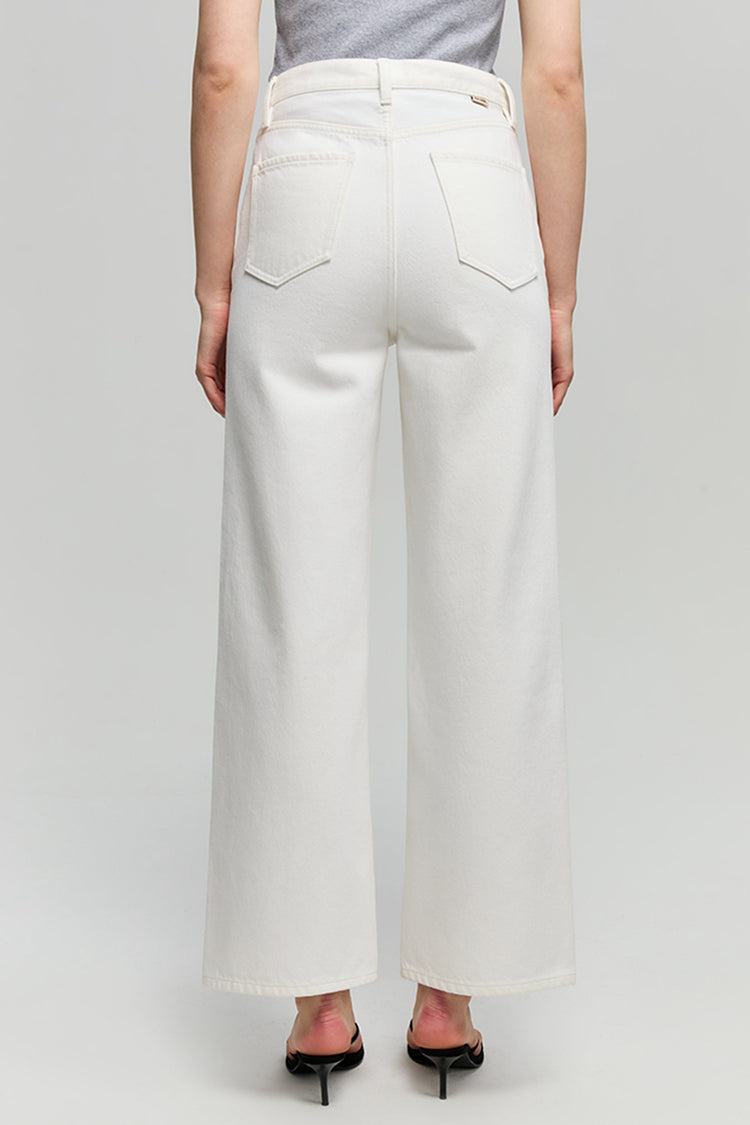 The Cityer Crop Wide Jeans HJ009 - JUSTLUXURY