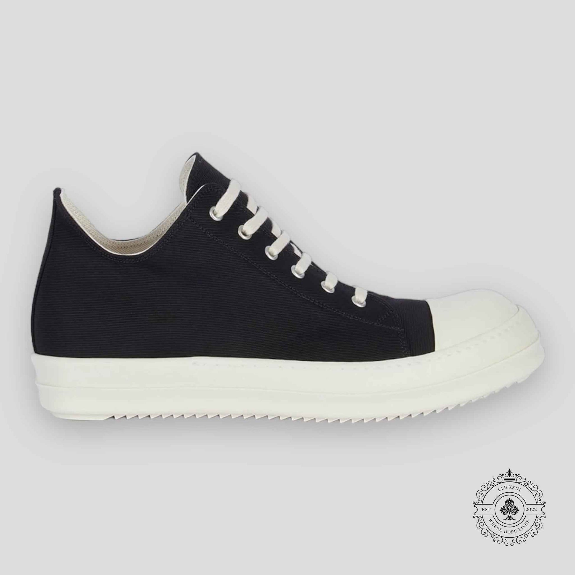 Rick Owens DRKSHDW Lido Low Sneaks Black Milk SS24