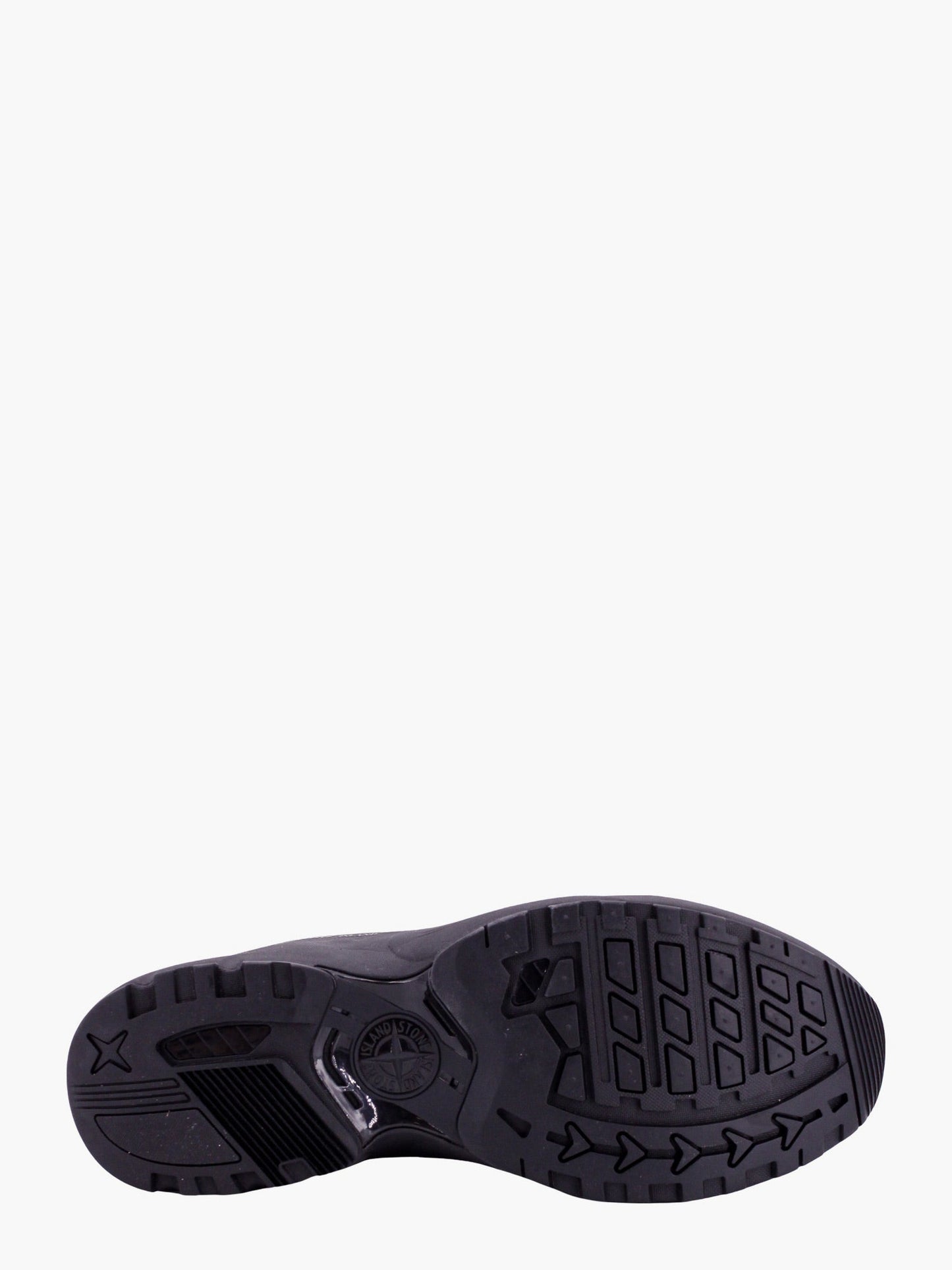 Stone Island Men Grime Man Black Sneakers - JUSTLUXURY