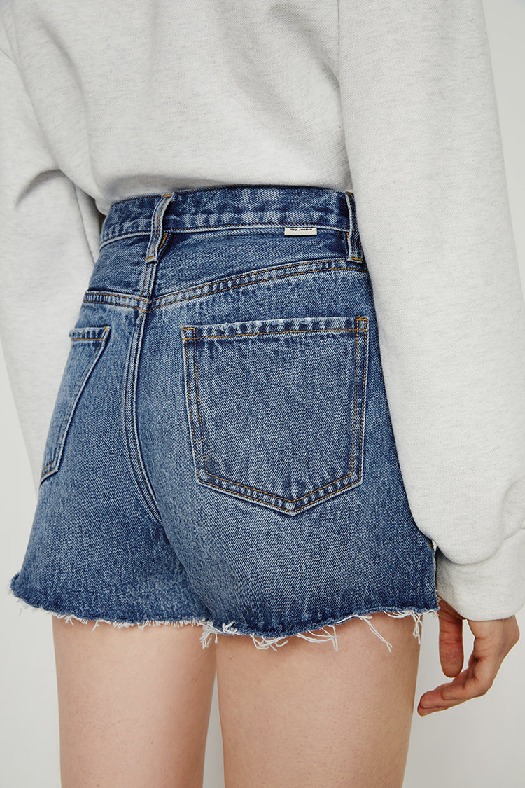 High Rise Denim Shorts HJ167 [FINAL SALE] - JUSTLUXURY