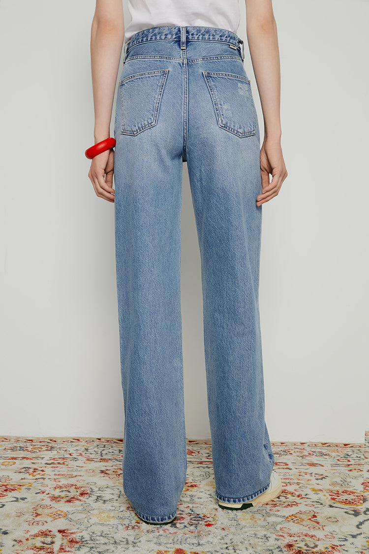 Coney Island Whitefish High Rise Wide Jeans HJ007 - JUSTLUXURY