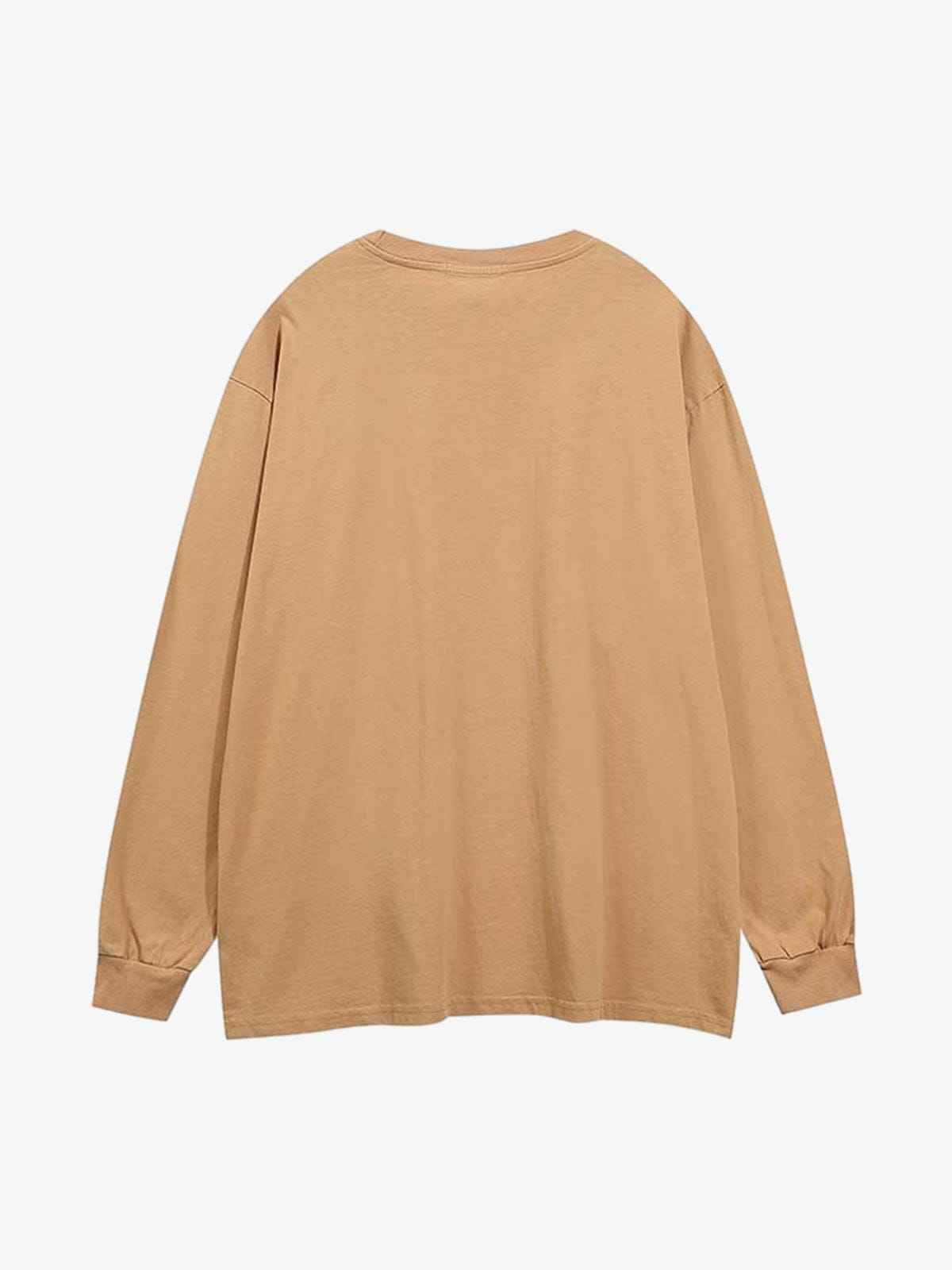 Long Sleeve Letter Fade
