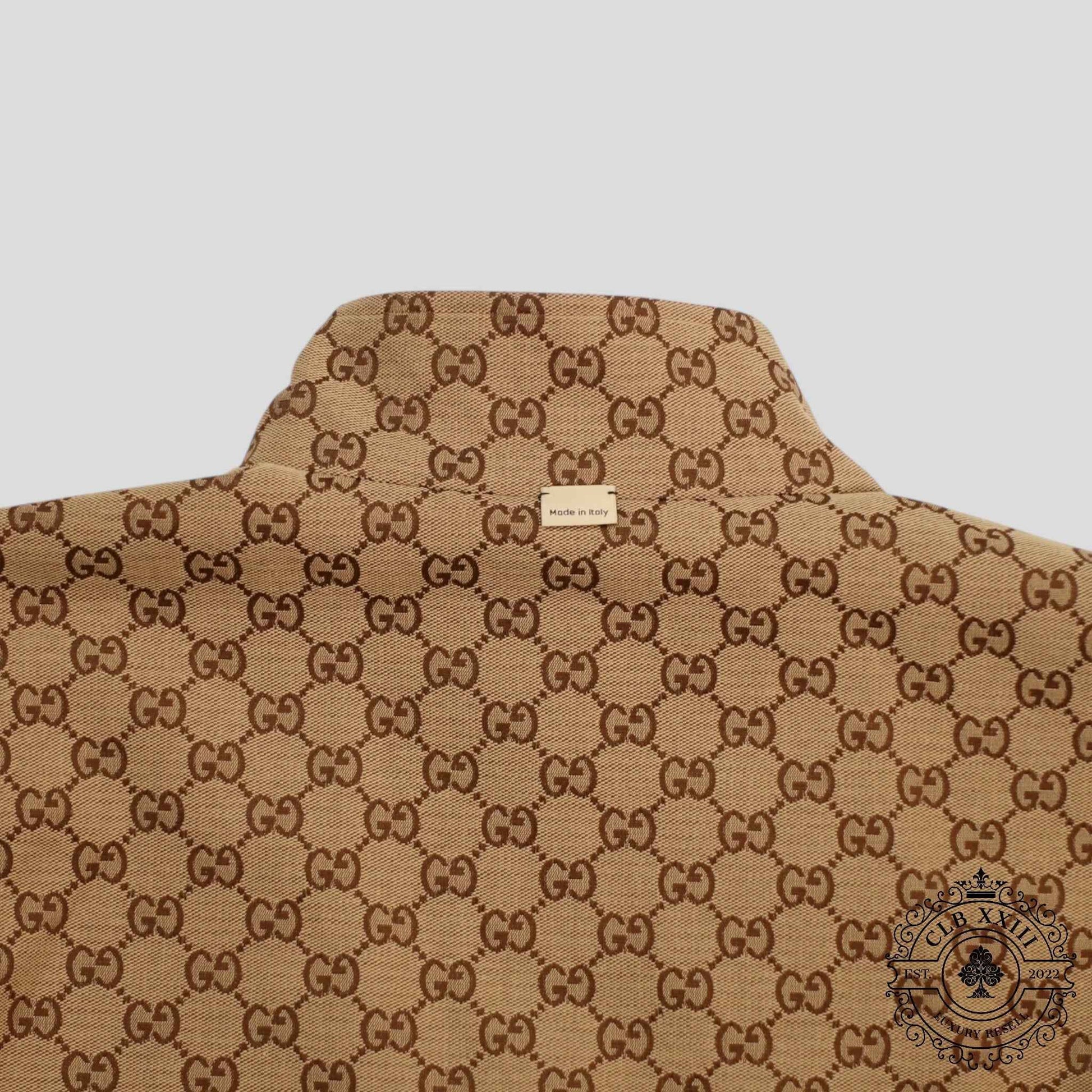 Gucci GG Supreme Canvas Reversible Jacket in Brown