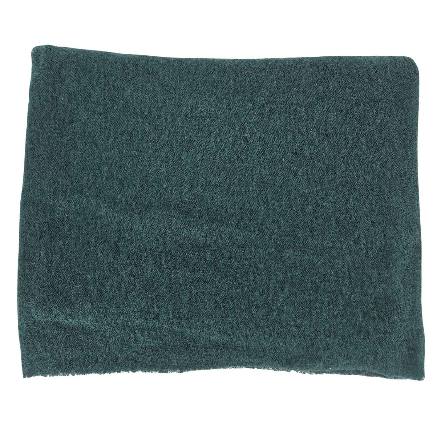 Dark Green Small Cashmere Plain Scarf