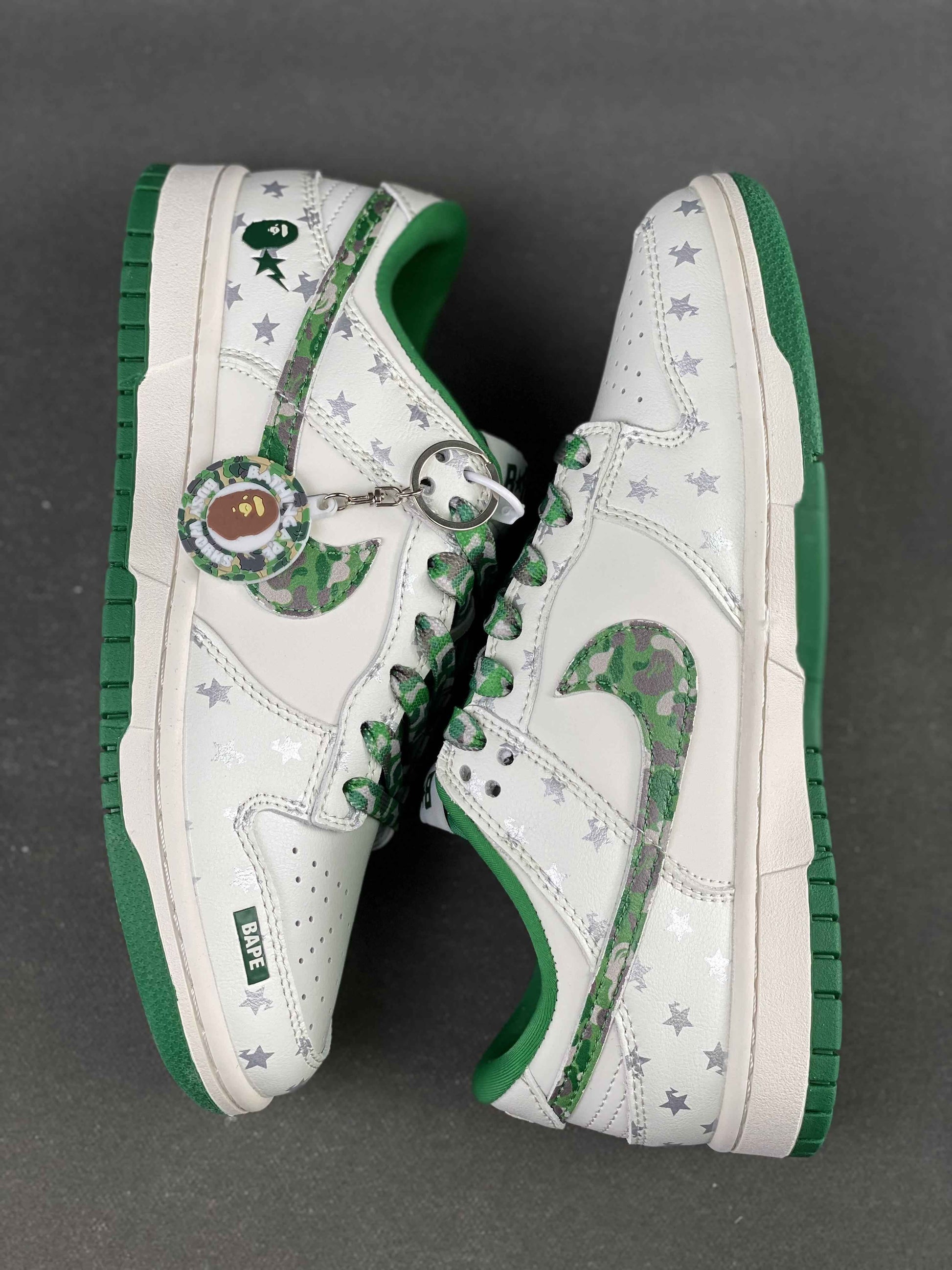 Custom SB Dunk X BAPE DW1098-349 SneakerNational