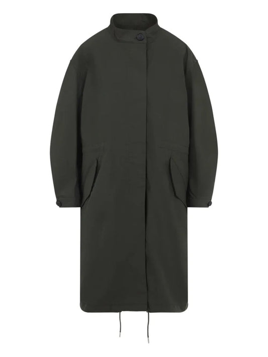Givenchy Women Cotton Parka With Givenchy Stamp Print