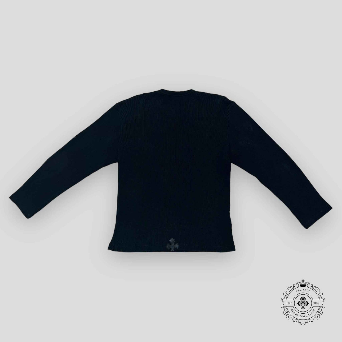 Chrome Hearts Thermal Long Sleeve Shirt in Black