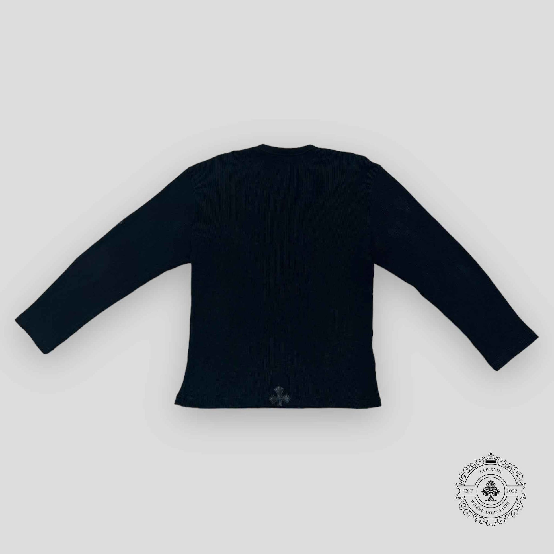 Chrome Hearts Thermal Long Sleeve Shirt in Black