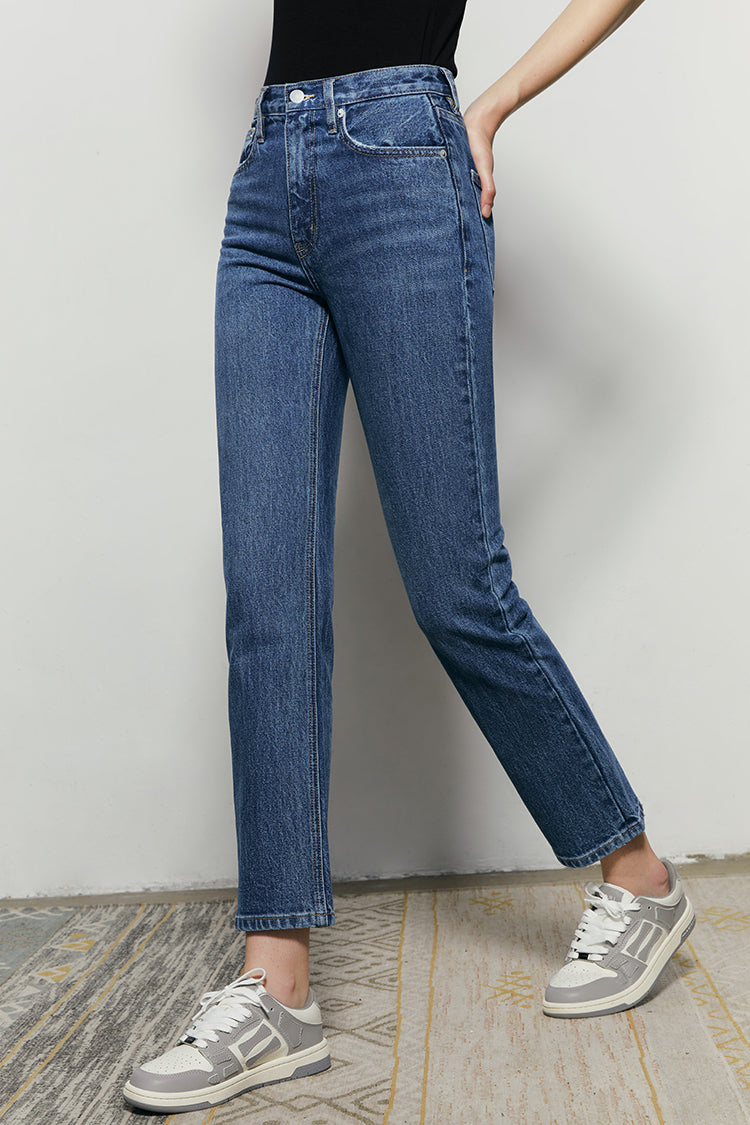 Activity Grrrl High Rise Kick Crop Jeans HJ017 - JUSTLUXURY