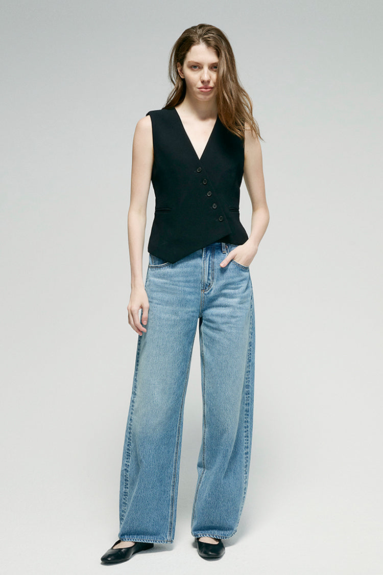Slope Curve Jeans HJ039 - JUSTLUXURY