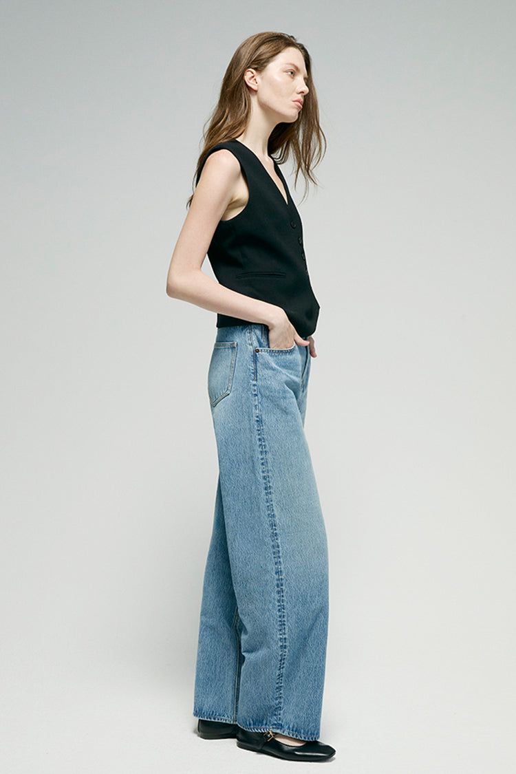 Slope Curve Jeans HJ039 - JUSTLUXURY
