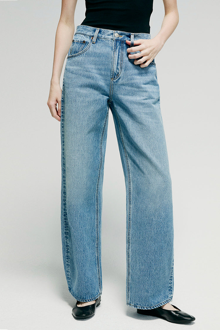 Slope Curve Jeans HJ039 - JUSTLUXURY