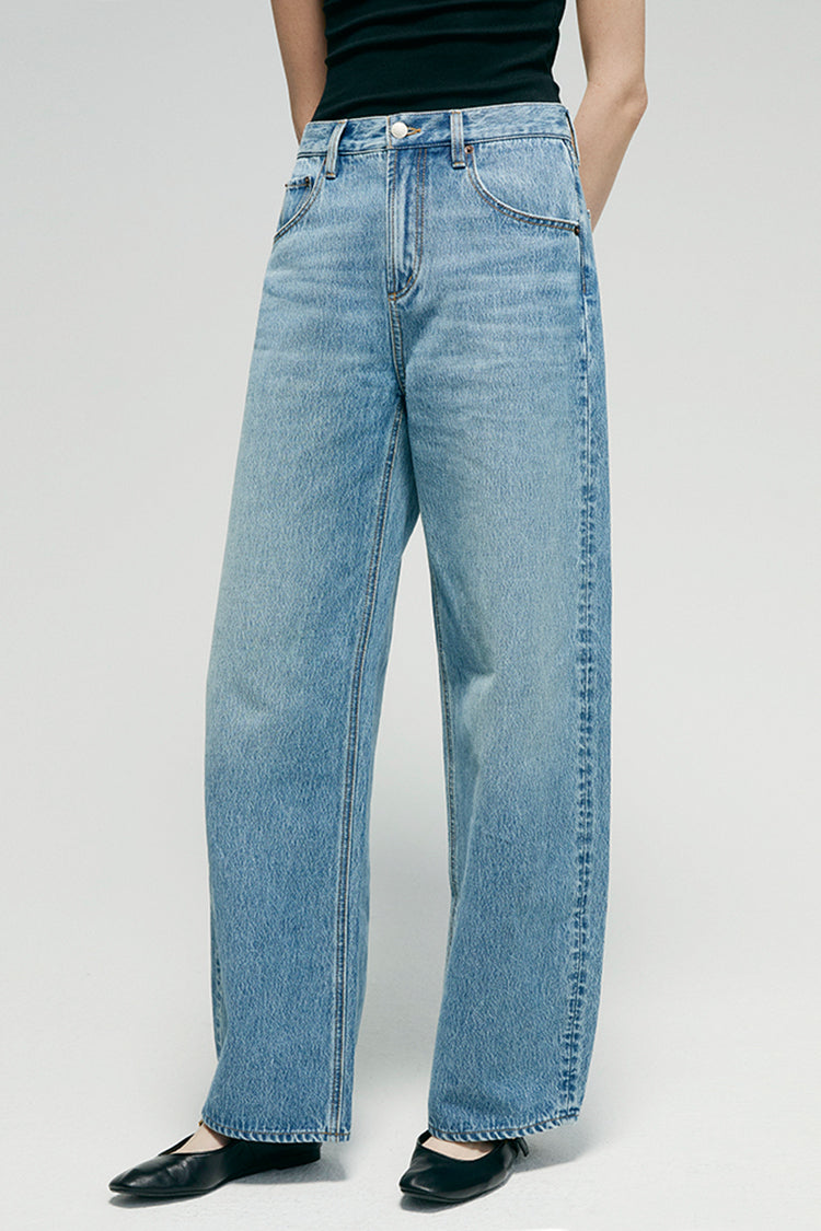 Slope Curve Jeans HJ039 - JUSTLUXURY