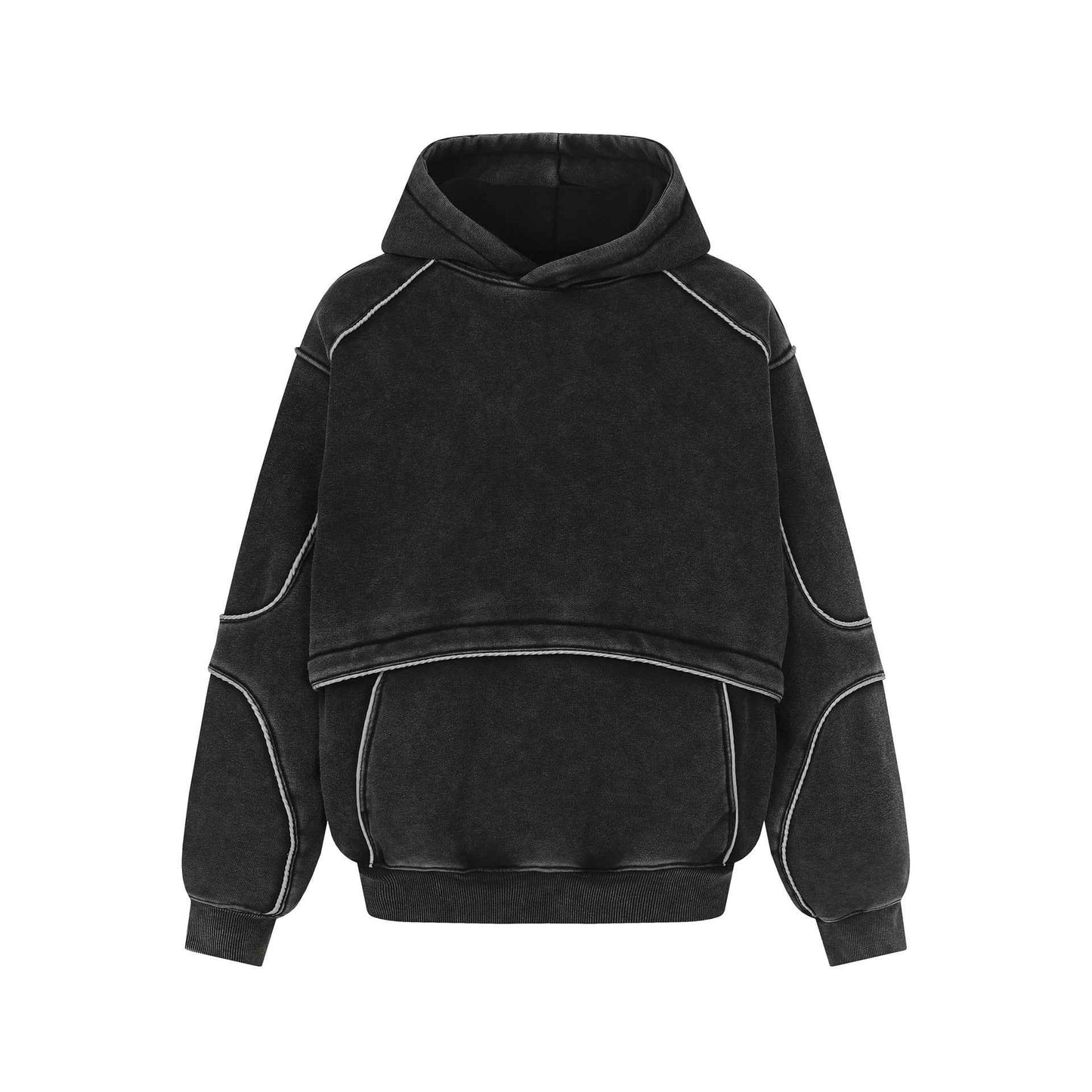 Retro Deconstructed | Patchwork Washed Hoodie