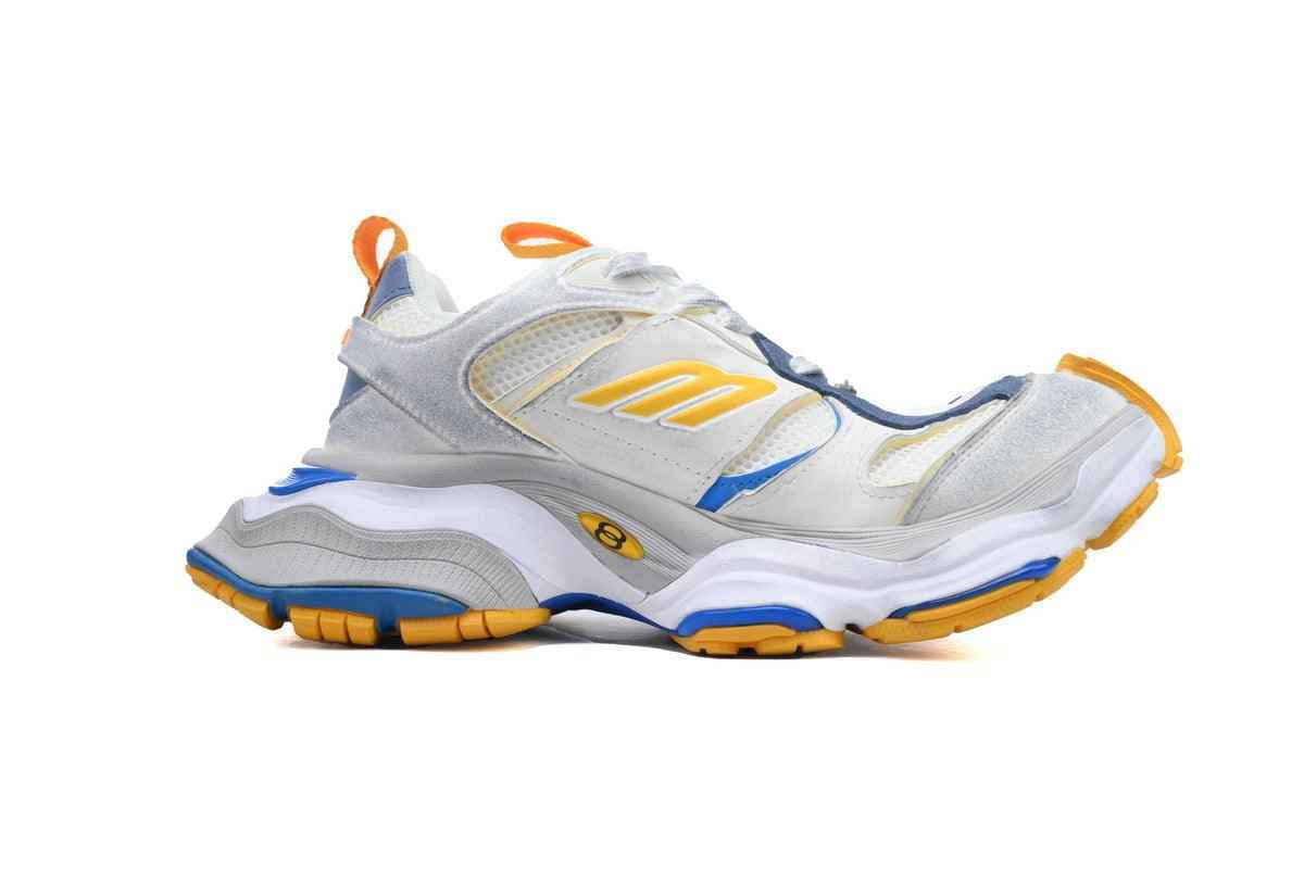 Custom BLCG White Blue Yellow Sneaker W2MV1 SneakerNational