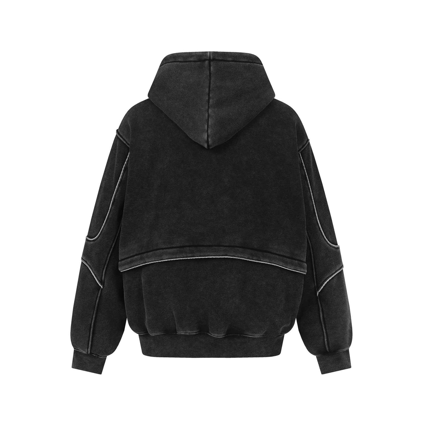 Retro Deconstructed | Patchwork Washed Hoodie