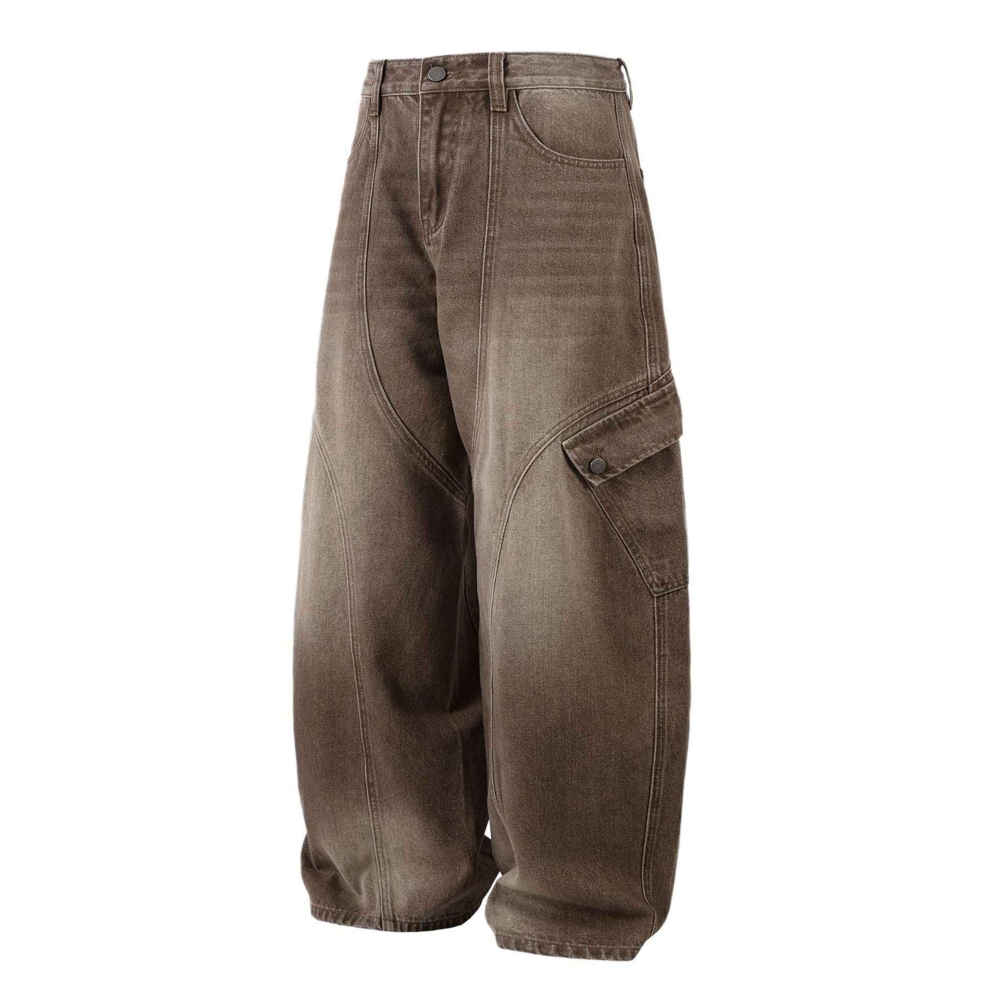 Vintage Washed Workwear | Barrel Jeans