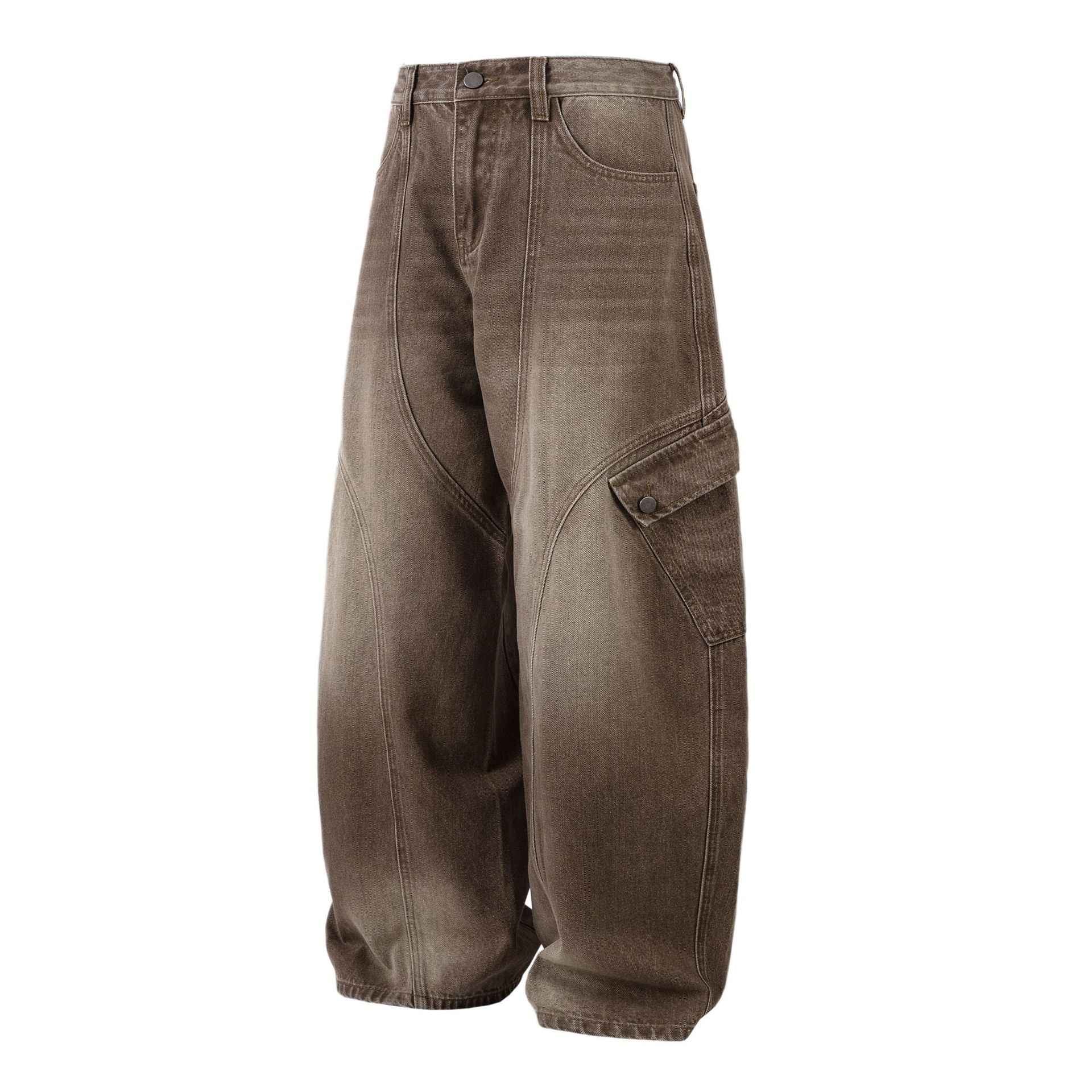 Vintage Washed Workwear | Barrel Jeans