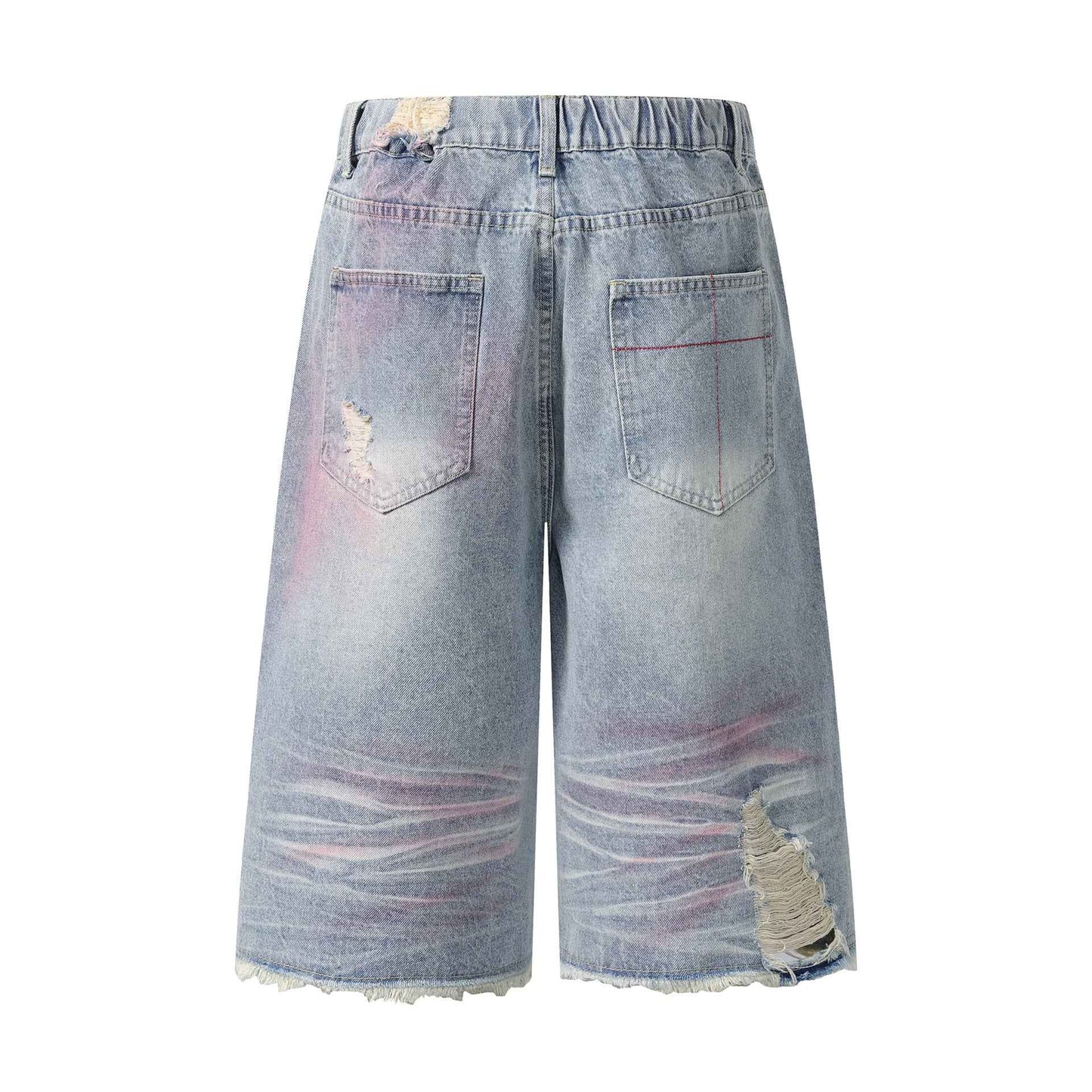 Pink Spray | Washed Denim Shorts