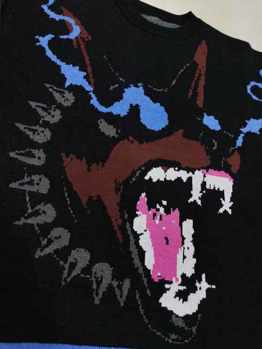 Doberman Graphic | Knit Sweater