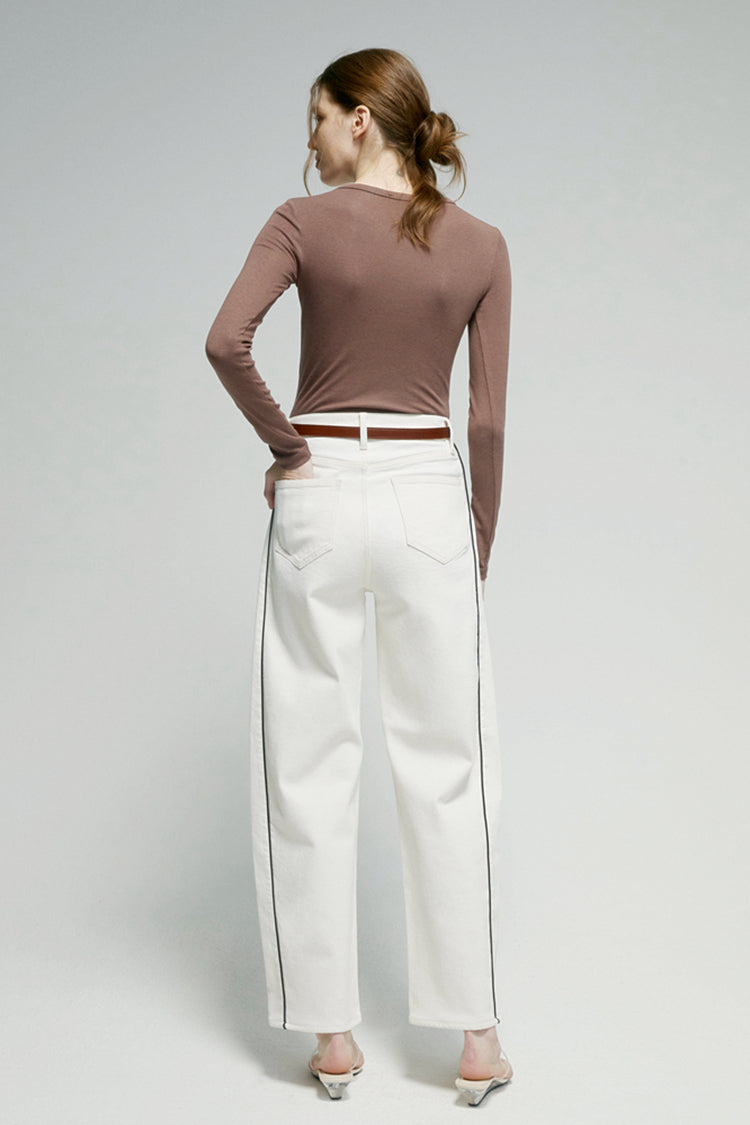 Crush Curve Ankle Jeans HJ052 - JUSTLUXURY