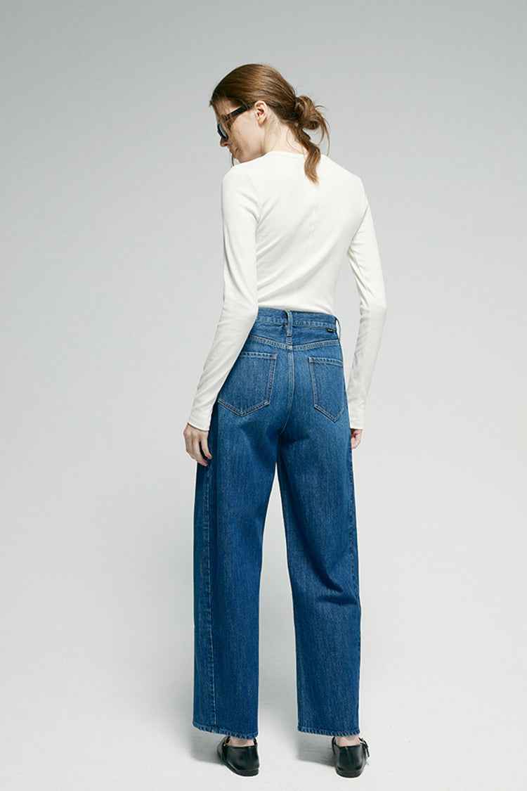 Crush Curve Ankle Jeans HJ052