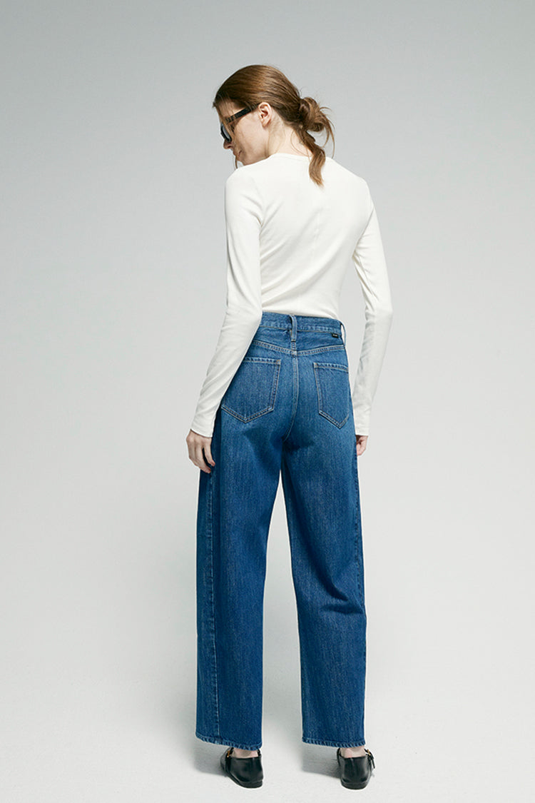 Crush Curve Ankle Jeans HJ052 - JUSTLUXURY