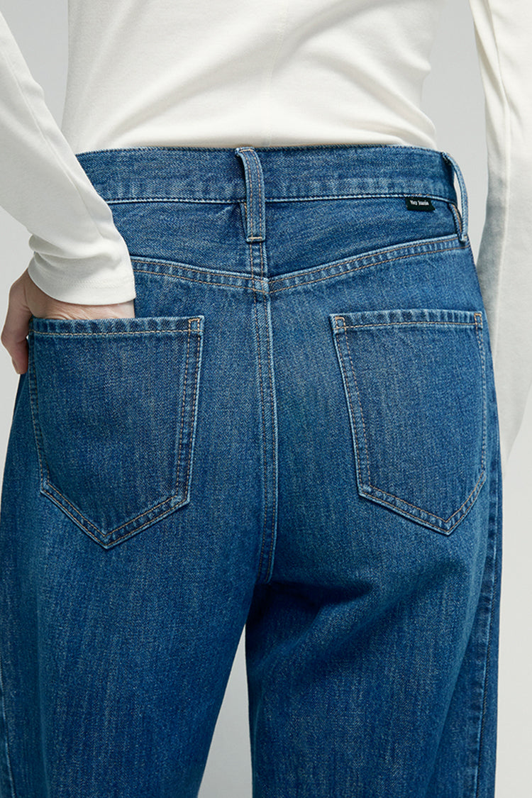 Crush Curve Ankle Jeans HJ052 - JUSTLUXURY