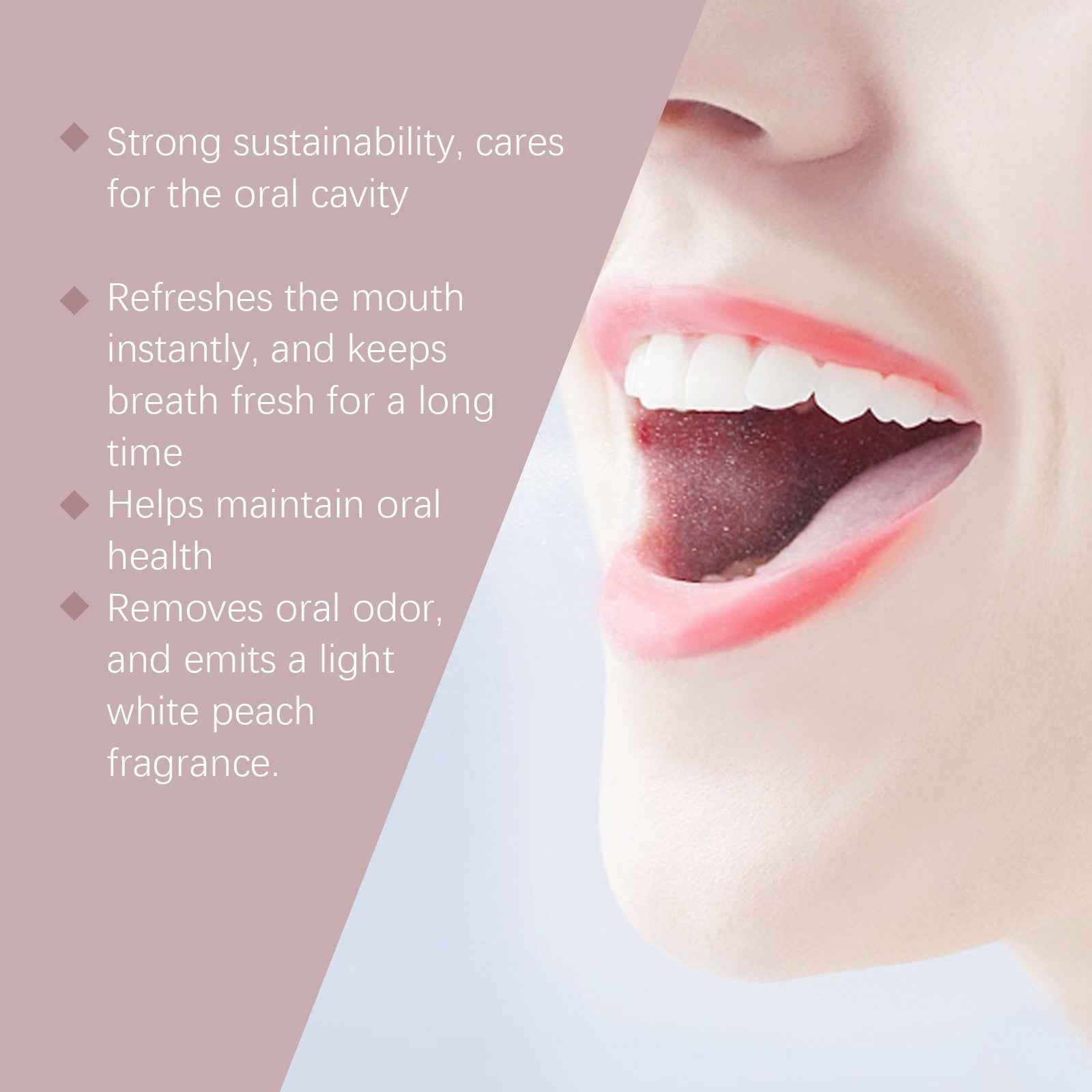 Oralhoe Oral Care Air Fresher Spray, Deep Clean Coffee Stain Whitening Teeth Fresh Breath Spray