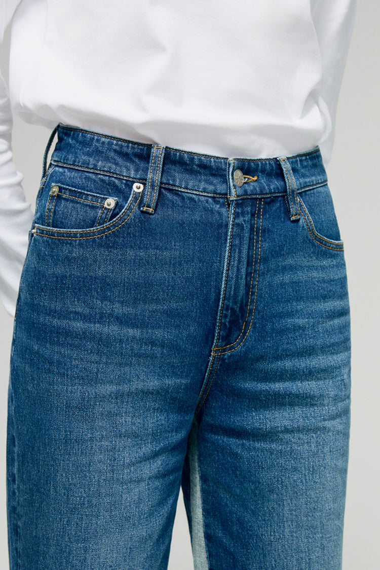 Shadow Split Wideleg Jeans HJ056 - JUSTLUXURY