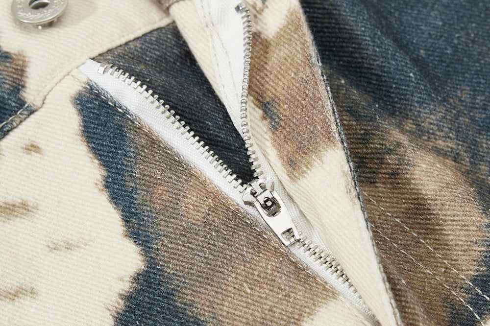 Inkstorm | Splatter-Wash Wide Barrel Pants