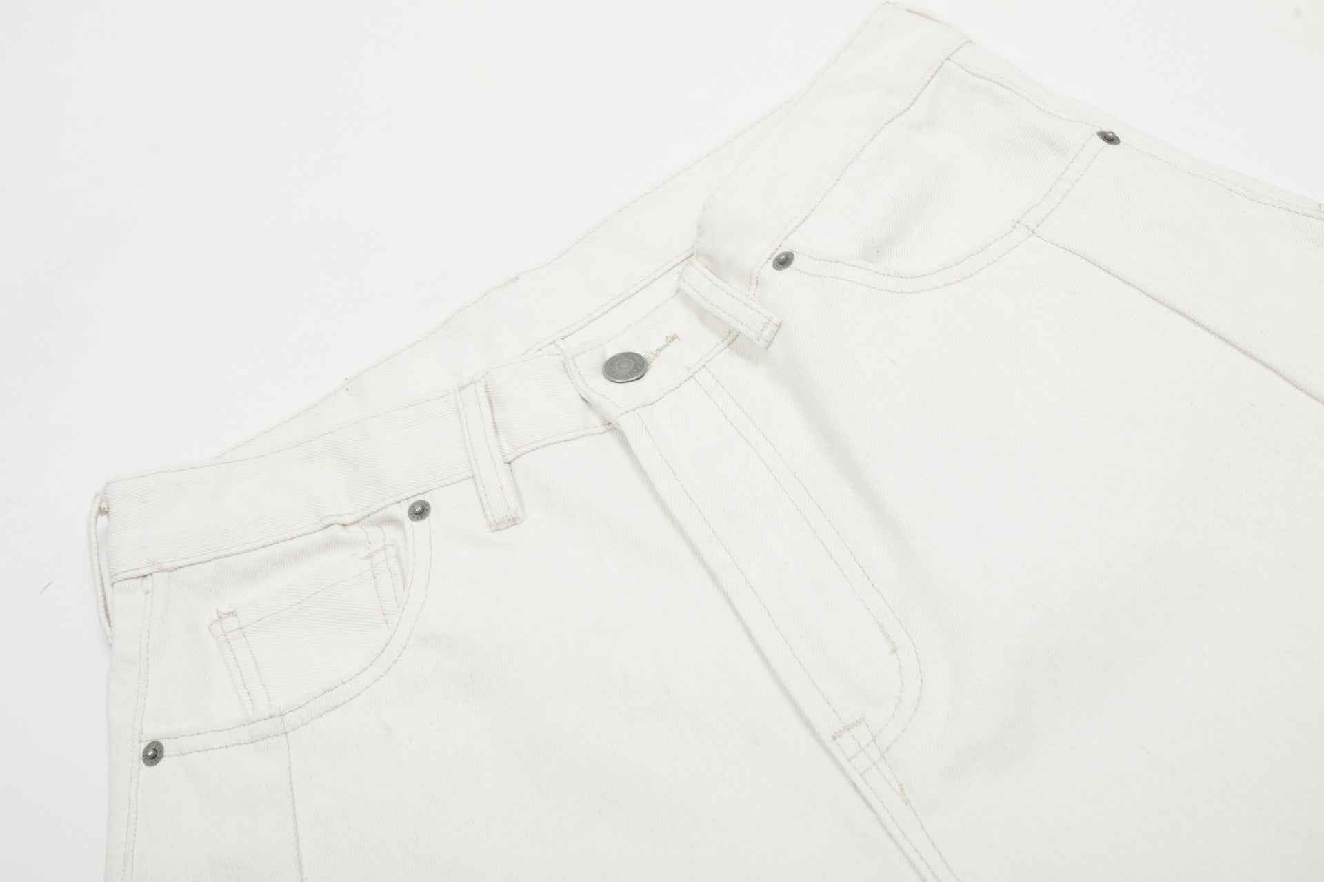 Clean Fit | White Baggy Pants