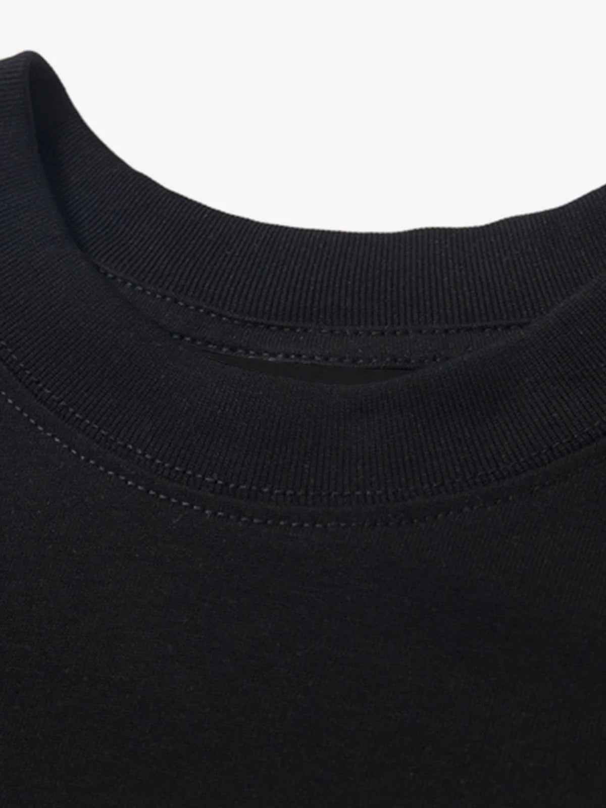 Detachable Badge | Hooded Plaid Cape T-shirt