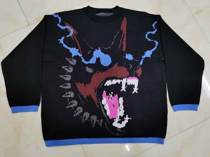 Doberman Graphic | Knit Sweater