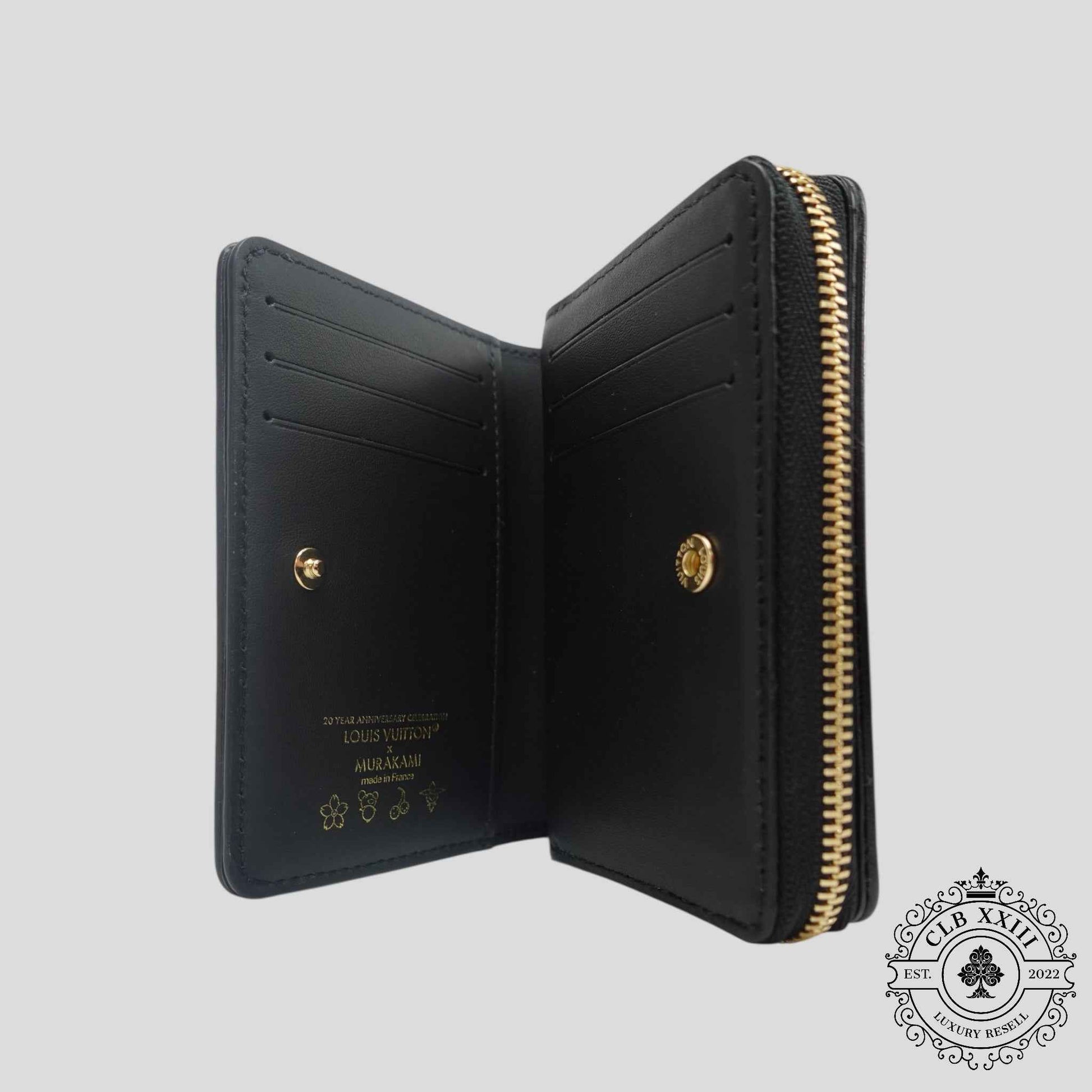 Louis Vuitton Takashi Murakami Lou Wallet in Black