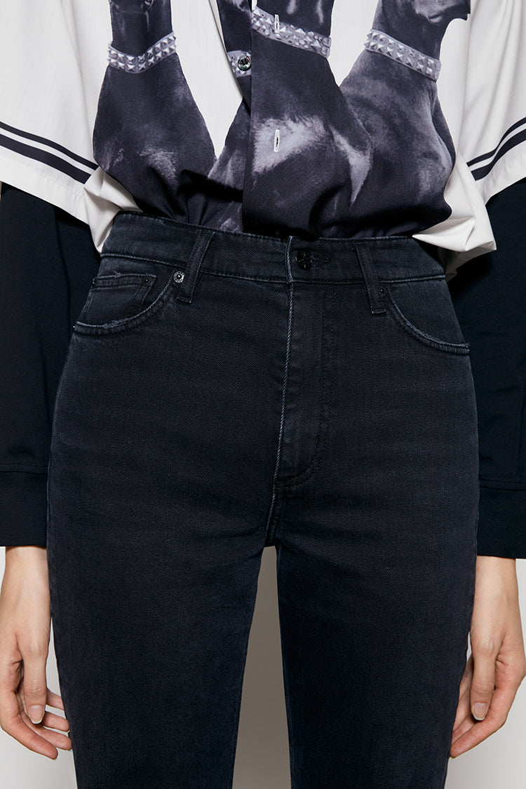 Activity Grrrl High Rise Kick Crop Jeans HJ017 - JUSTLUXURY